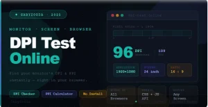monitor dpi test online screen ppi density comparison chart