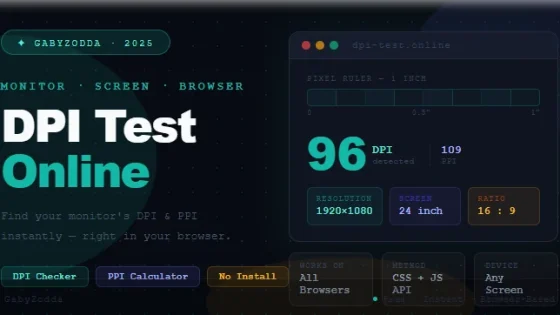 monitor dpi test online screen ppi density comparison chart